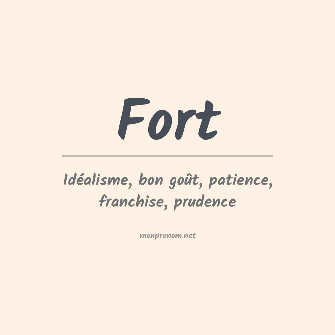 Prénom Fort