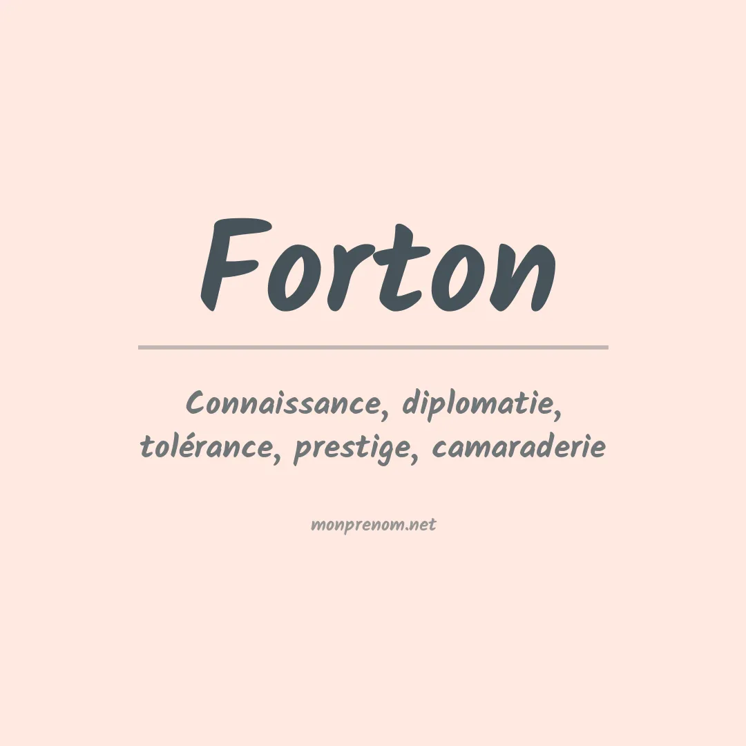 Prénom Forton