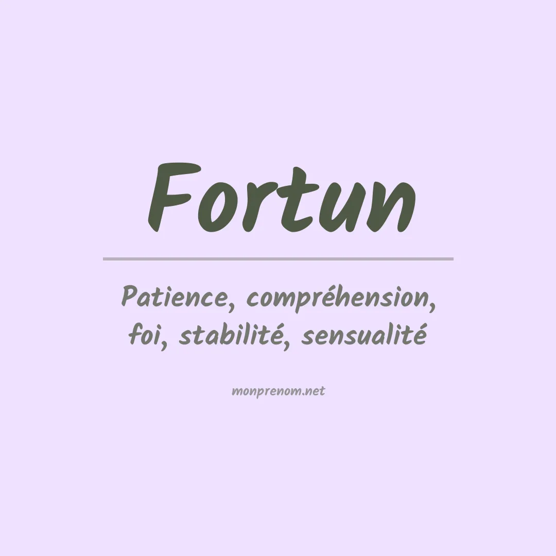 Prénom Fortun
