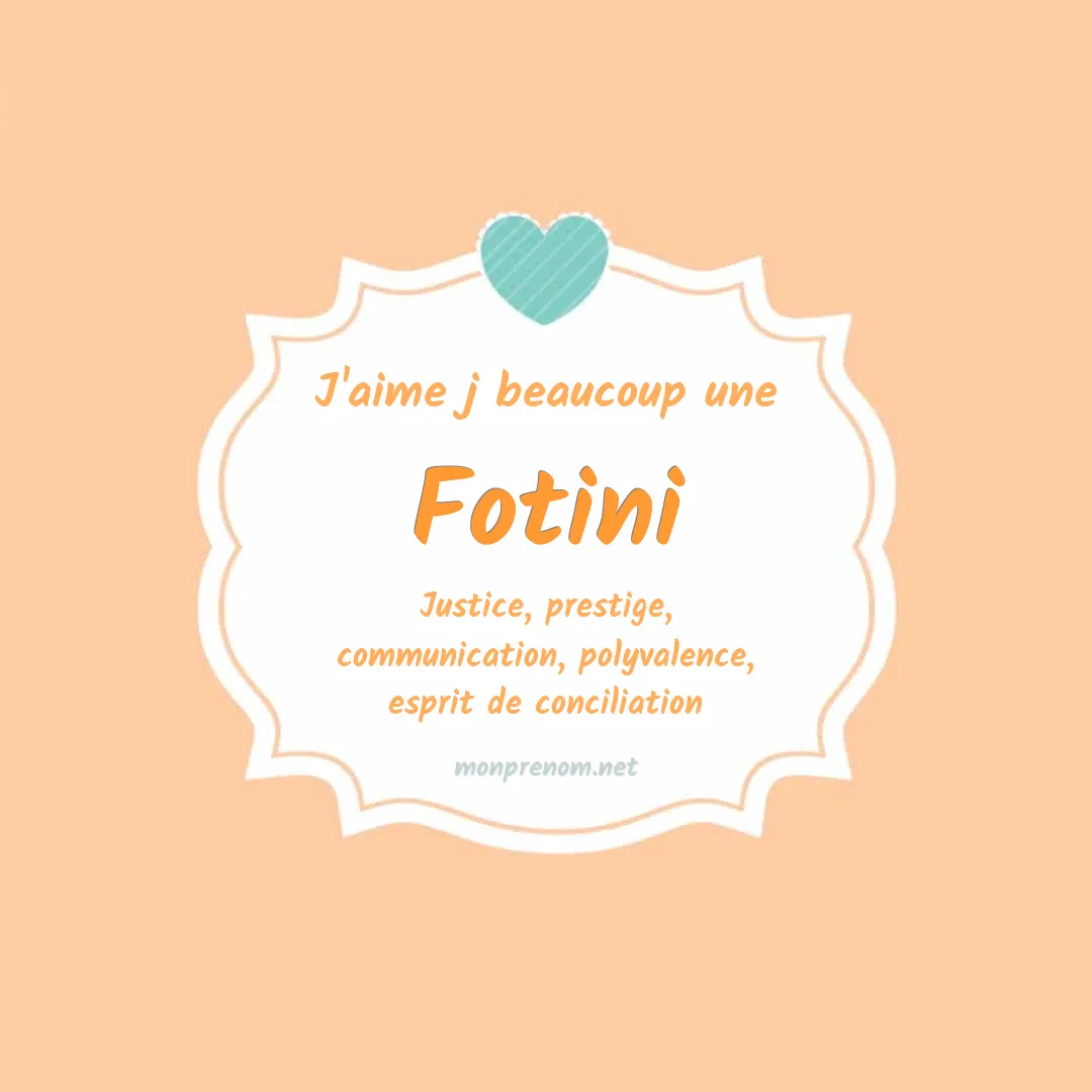 J'aime beaucoup Fotini