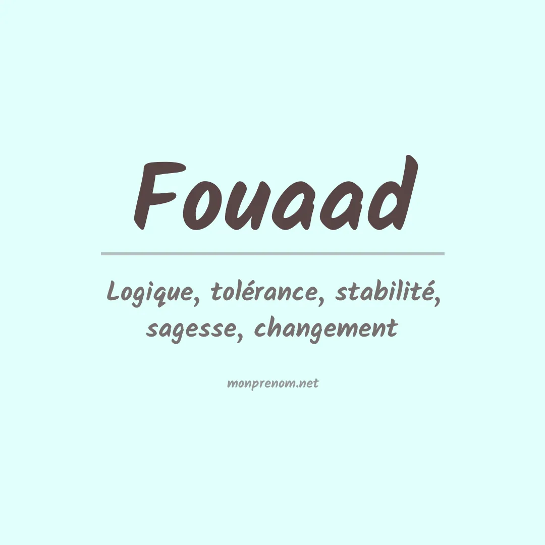 Prénom Fouaad