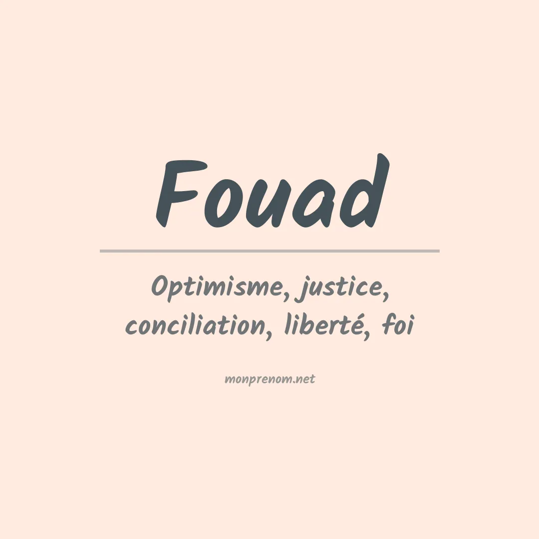 Prénom Fouad