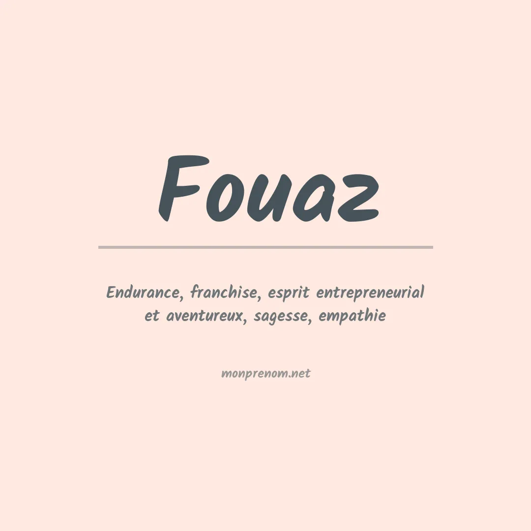 Prénom Fouaz