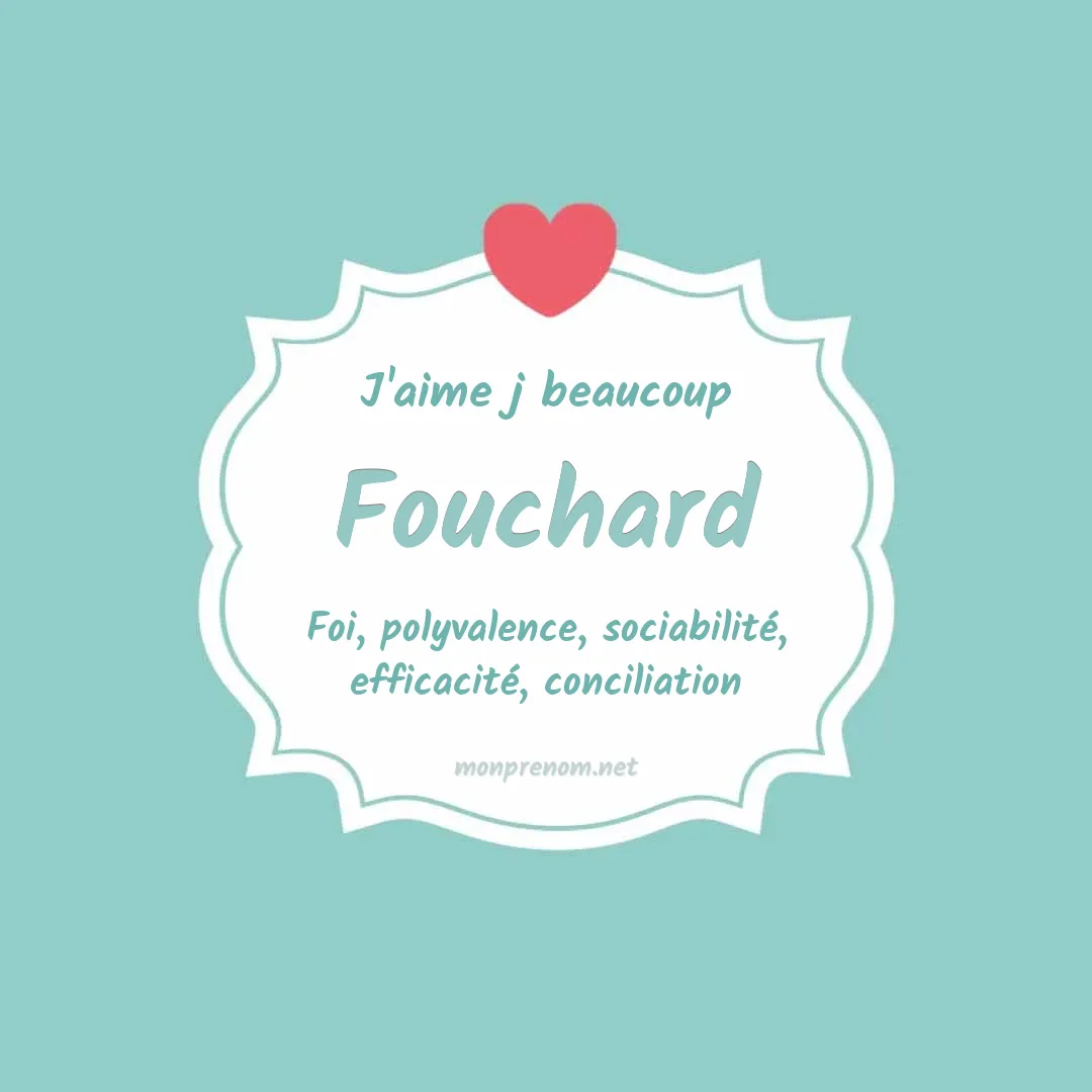 J'aime beaucoup Fouchard