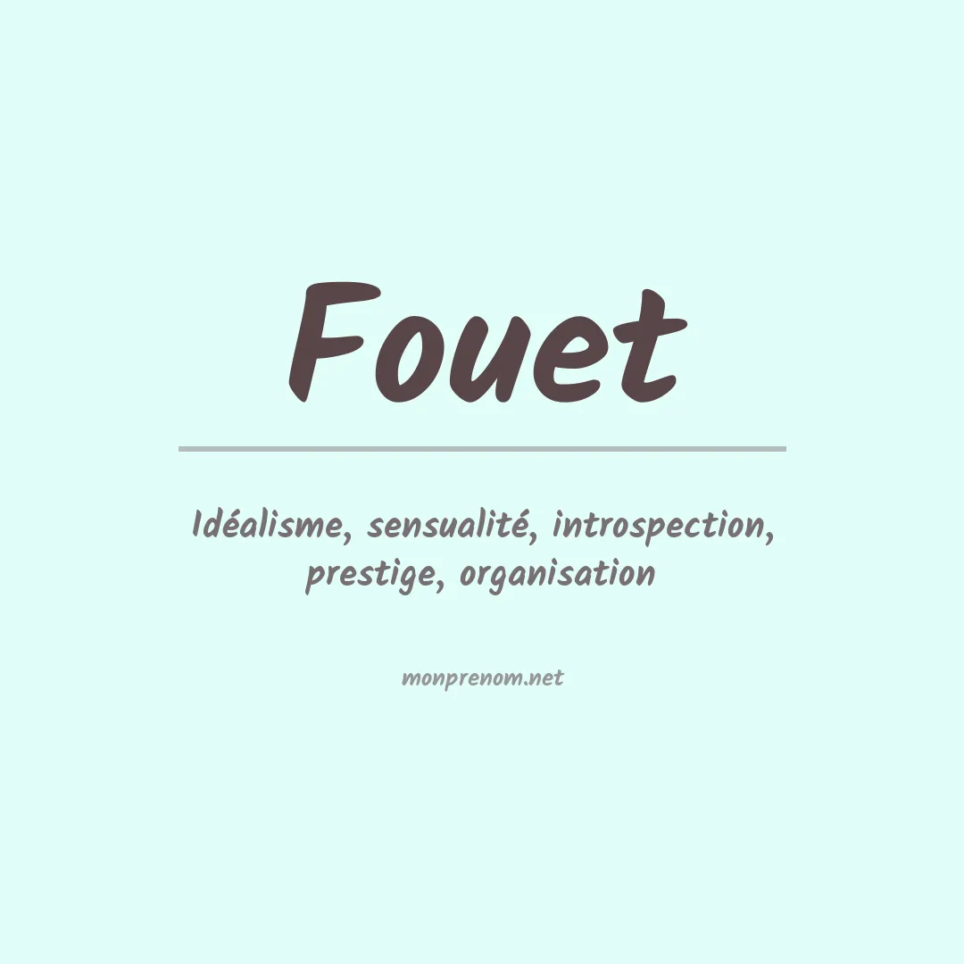 Prénom Fouet