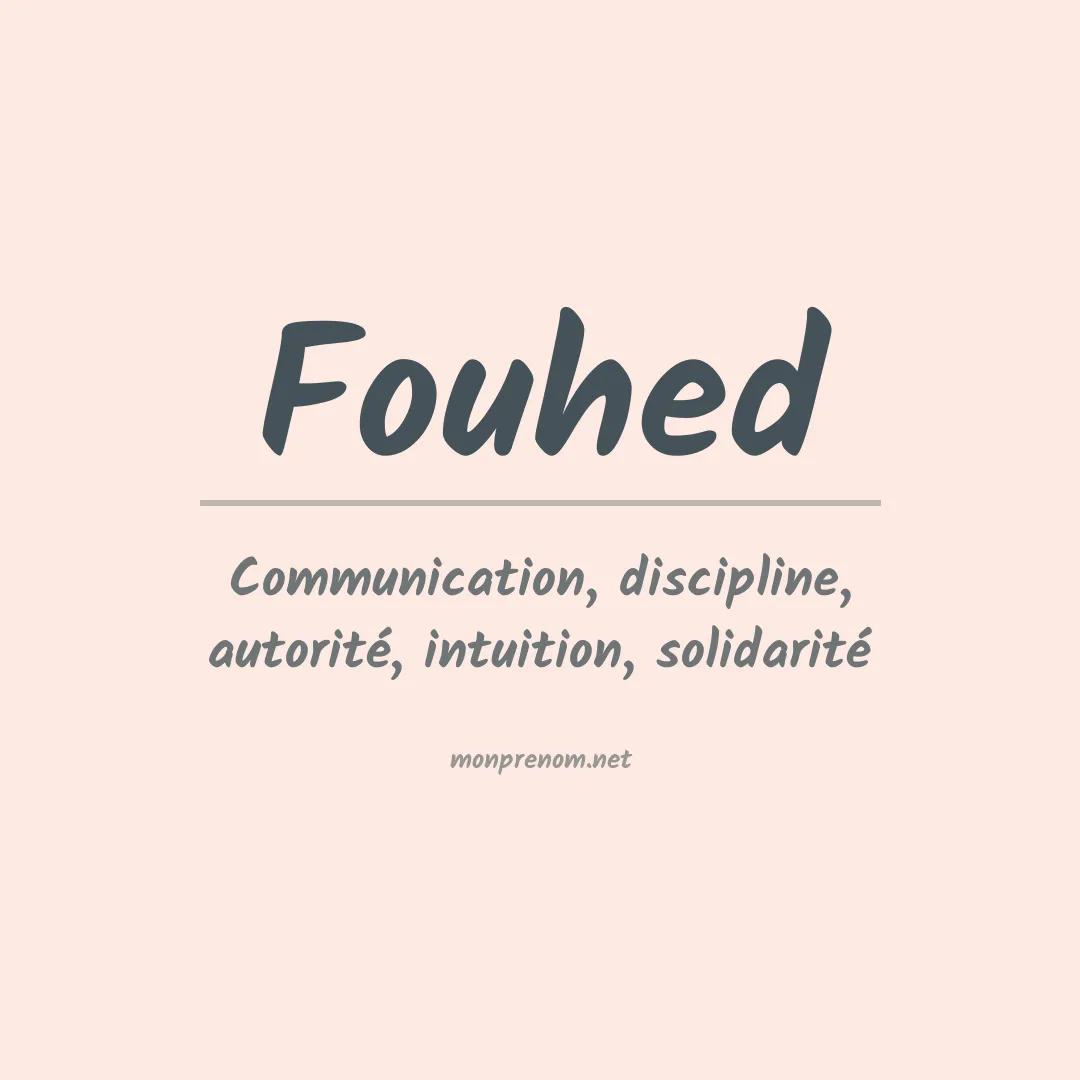 Prénom Fouhed