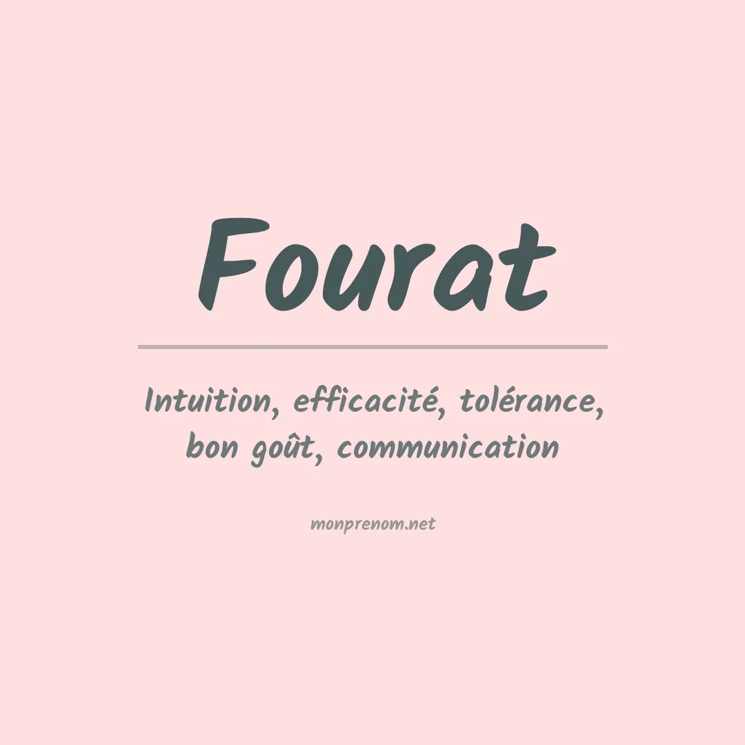 Signification du prénom Fourat