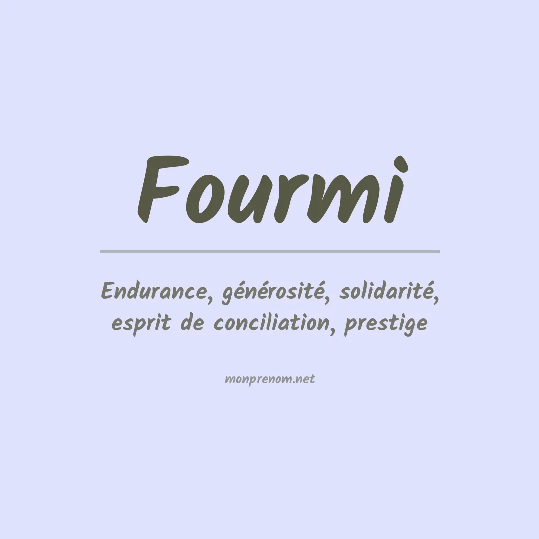 Signification du prénom Fourmi
