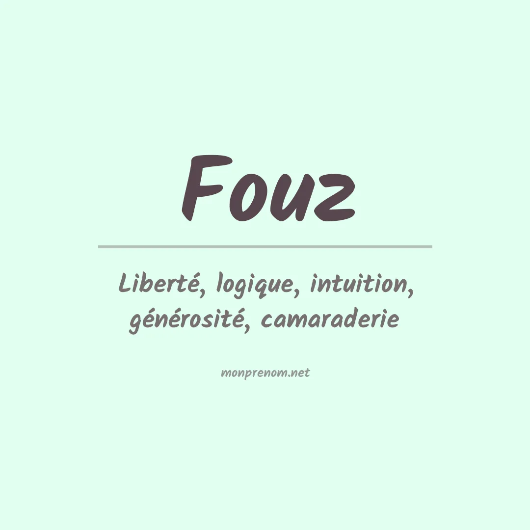 Signification du prénom Fouz