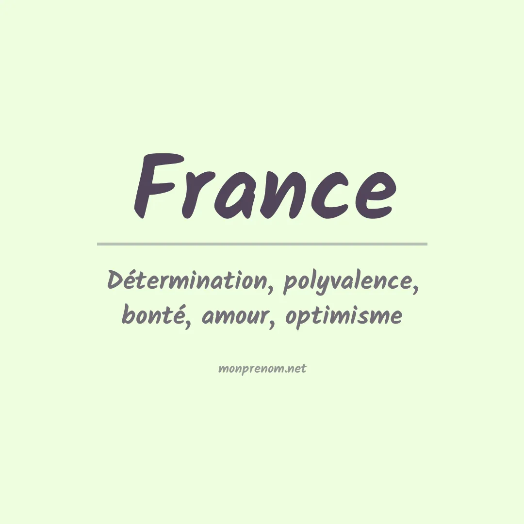 Prénom France