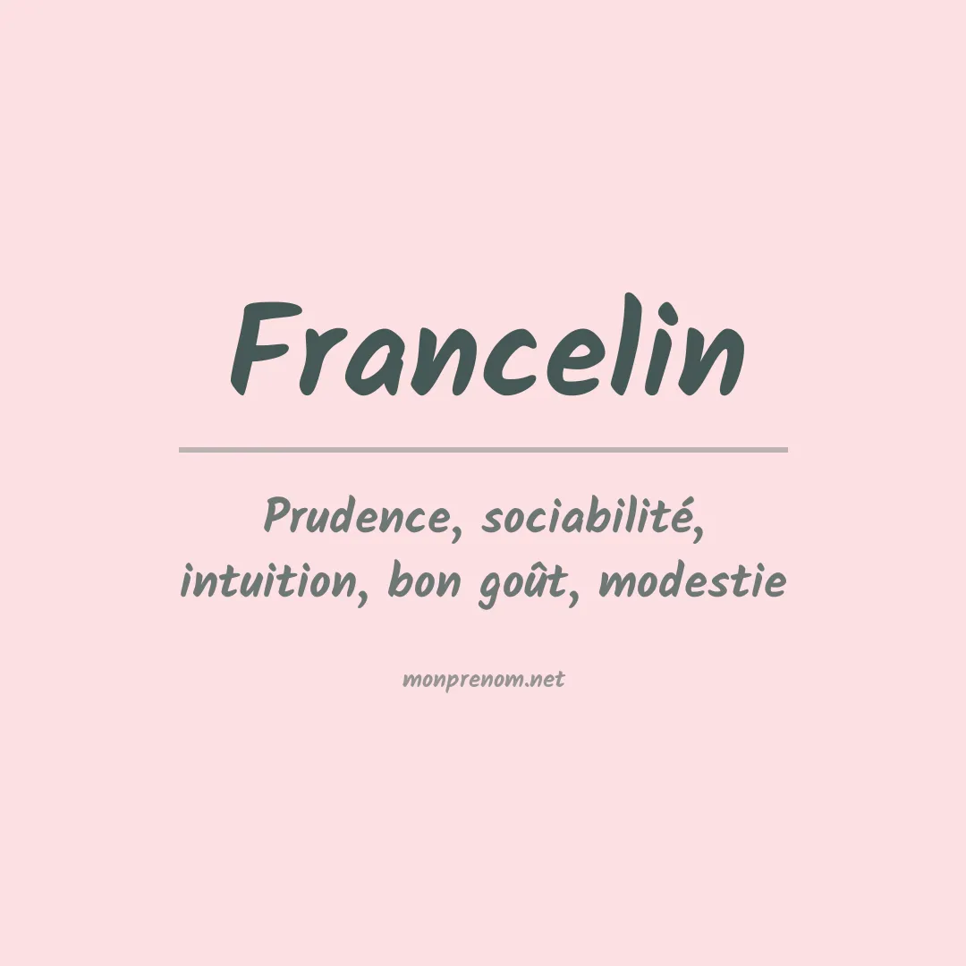 Prénom Francelin