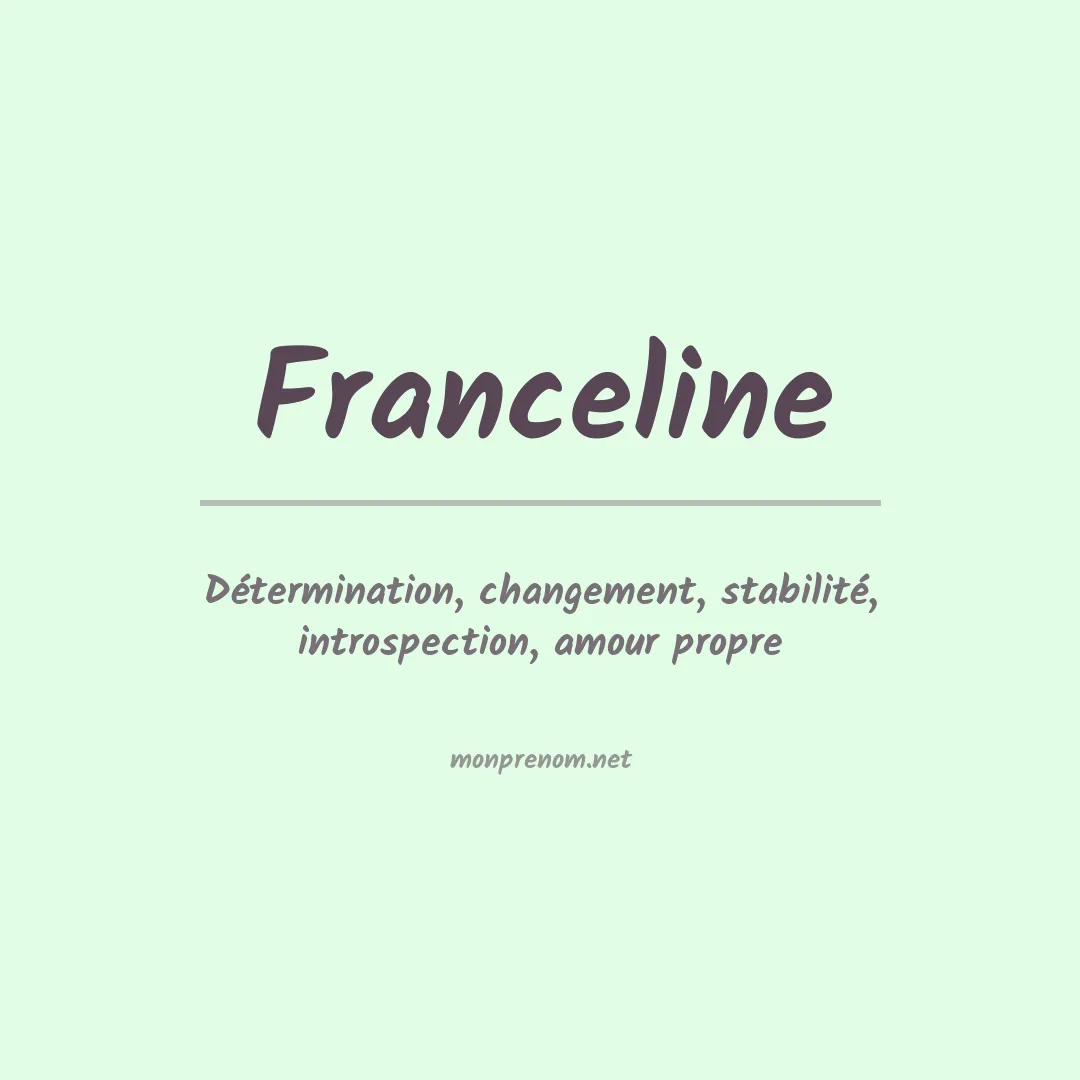 Prénom Franceline