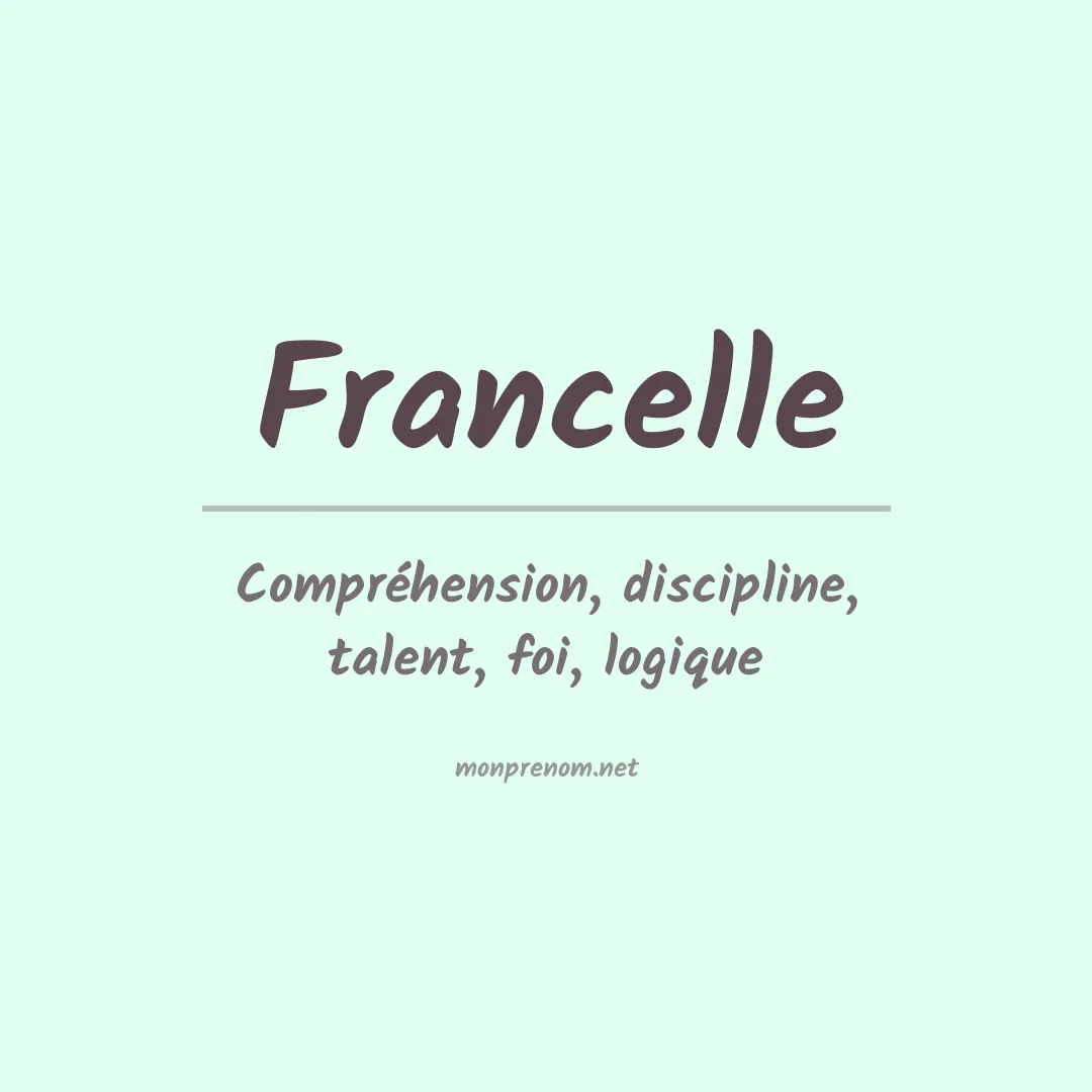 Prénom Francelle