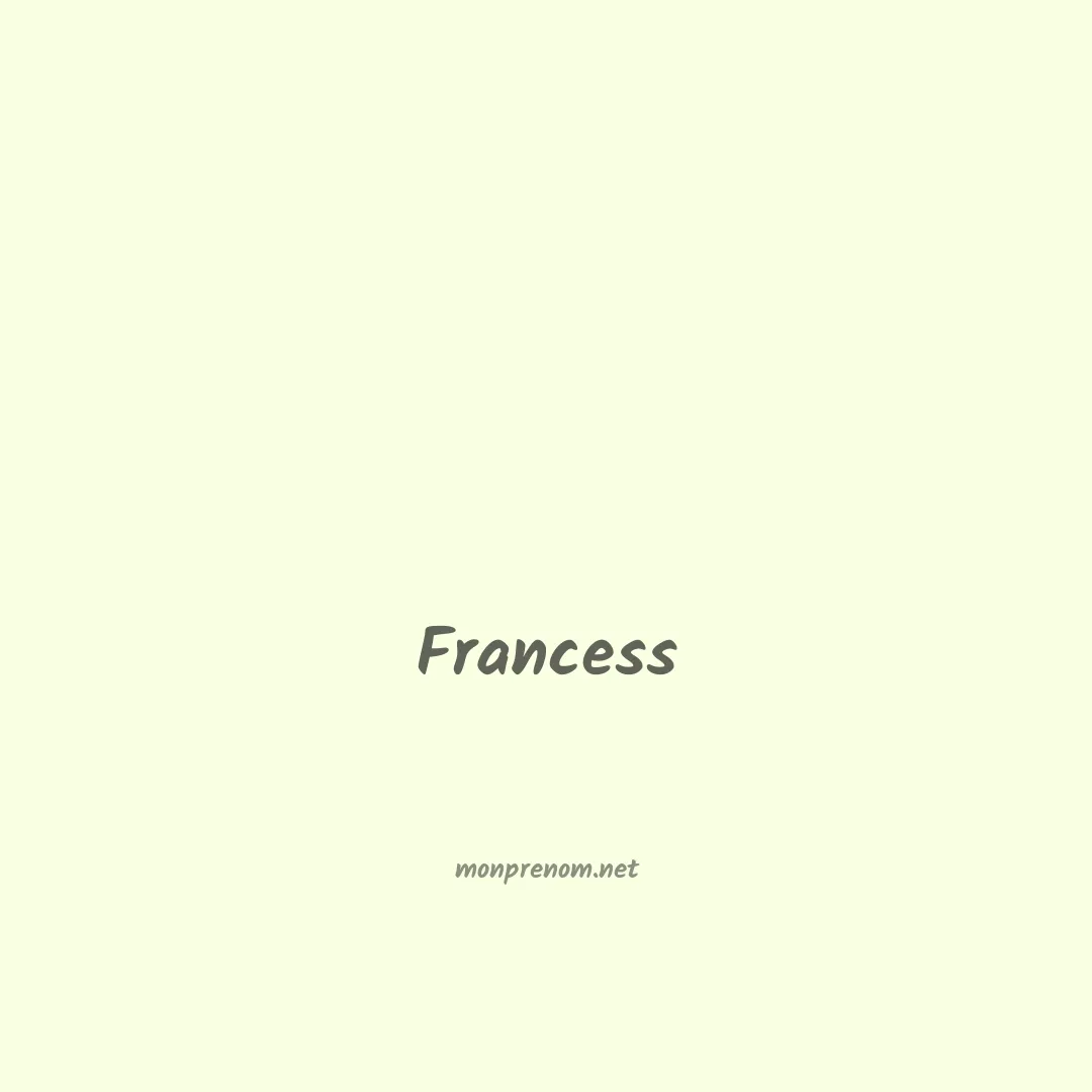 Francess en chinois