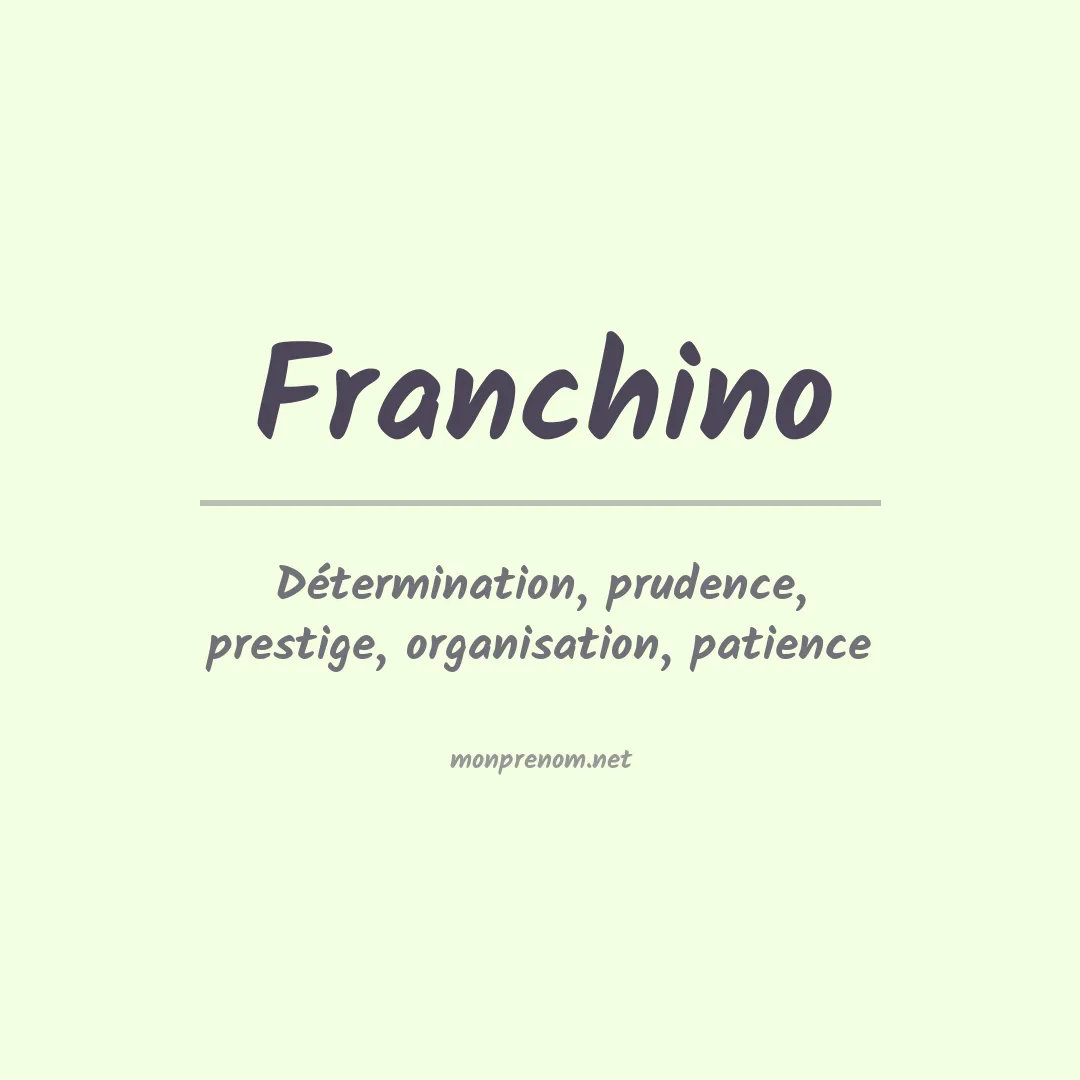 Prénom Franchino