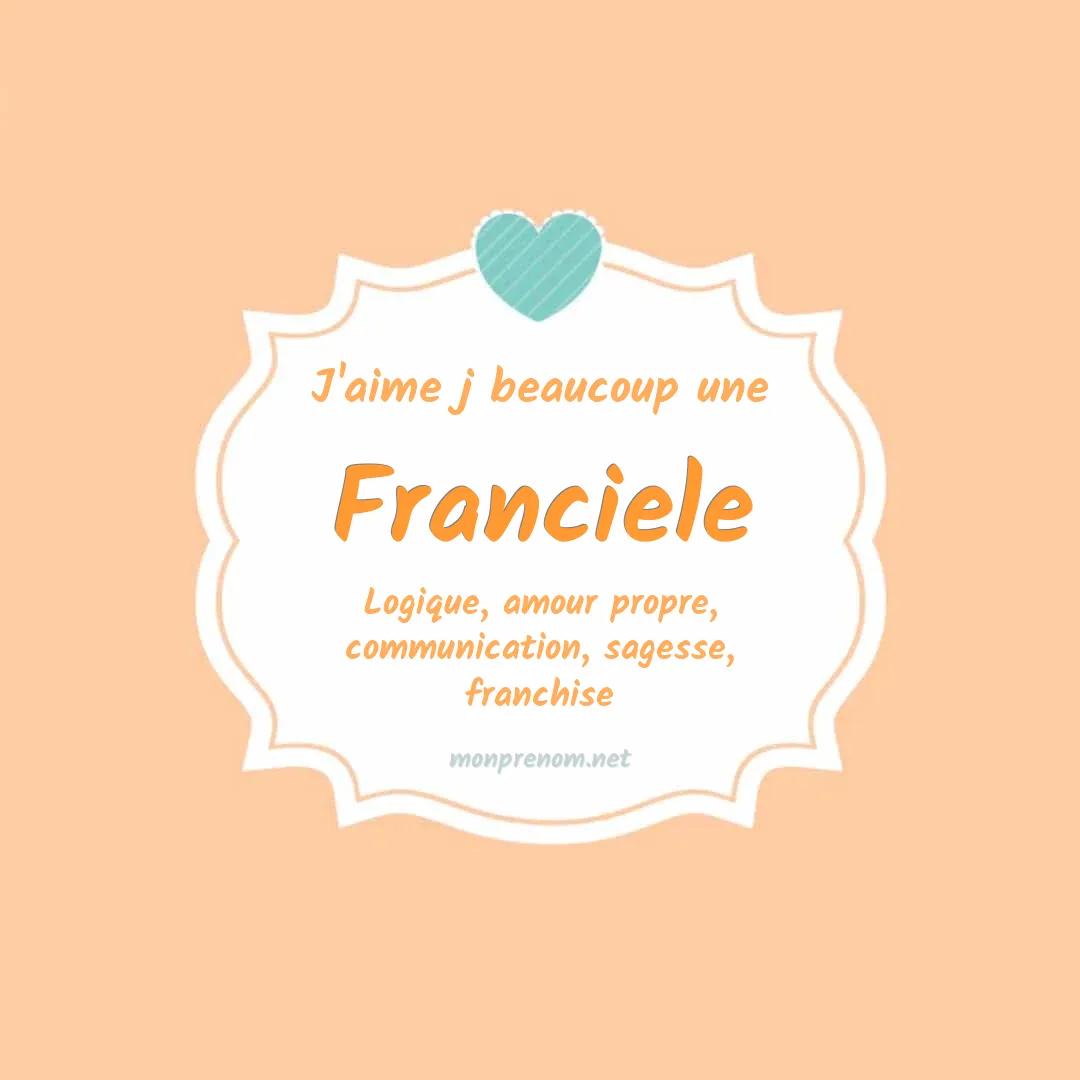 J'aime beaucoup Franciele