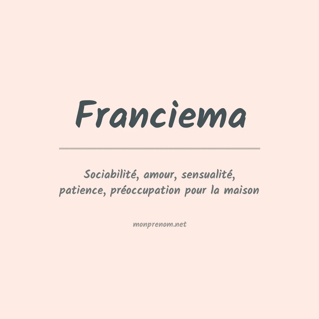 Prénom Franciema