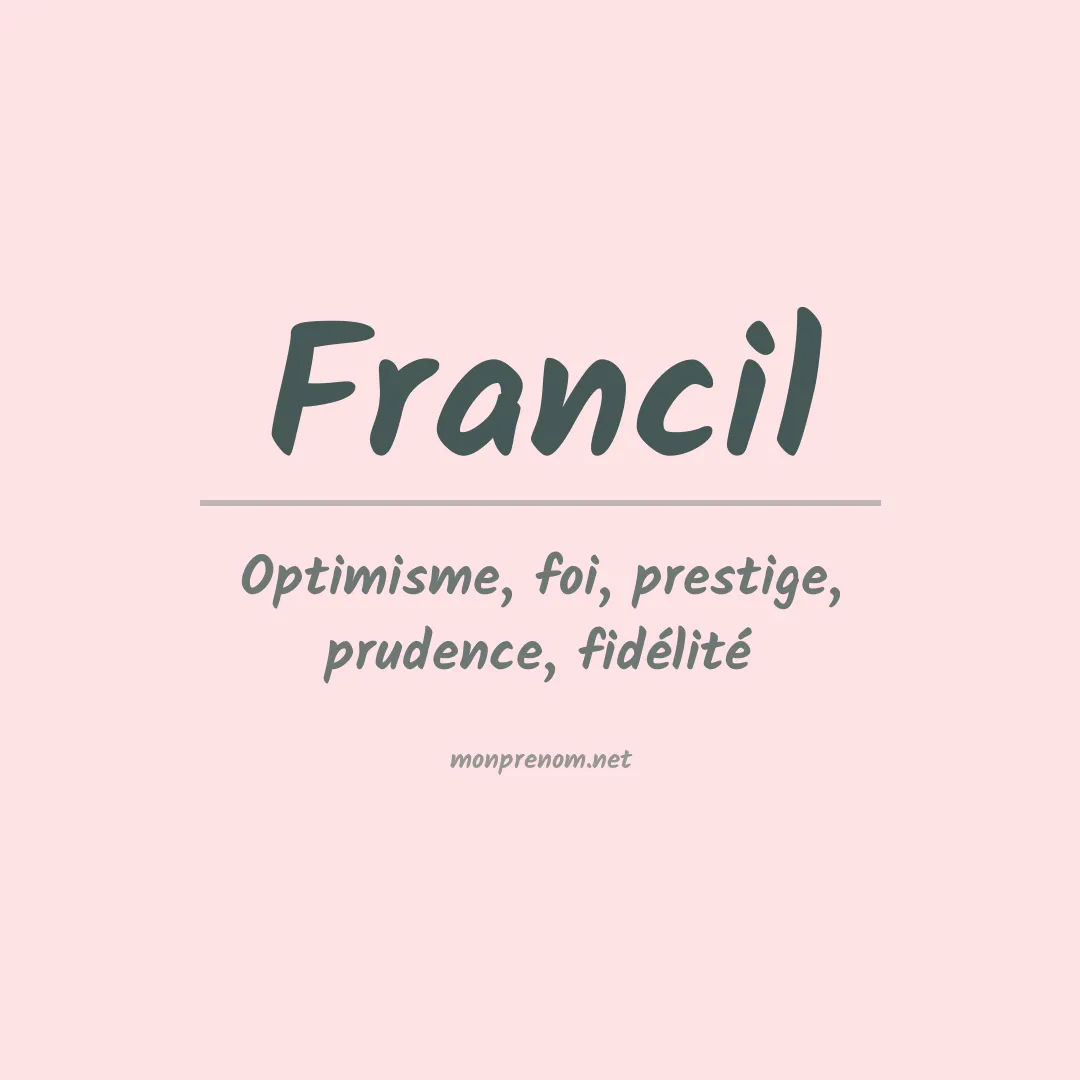 Prénom Francil