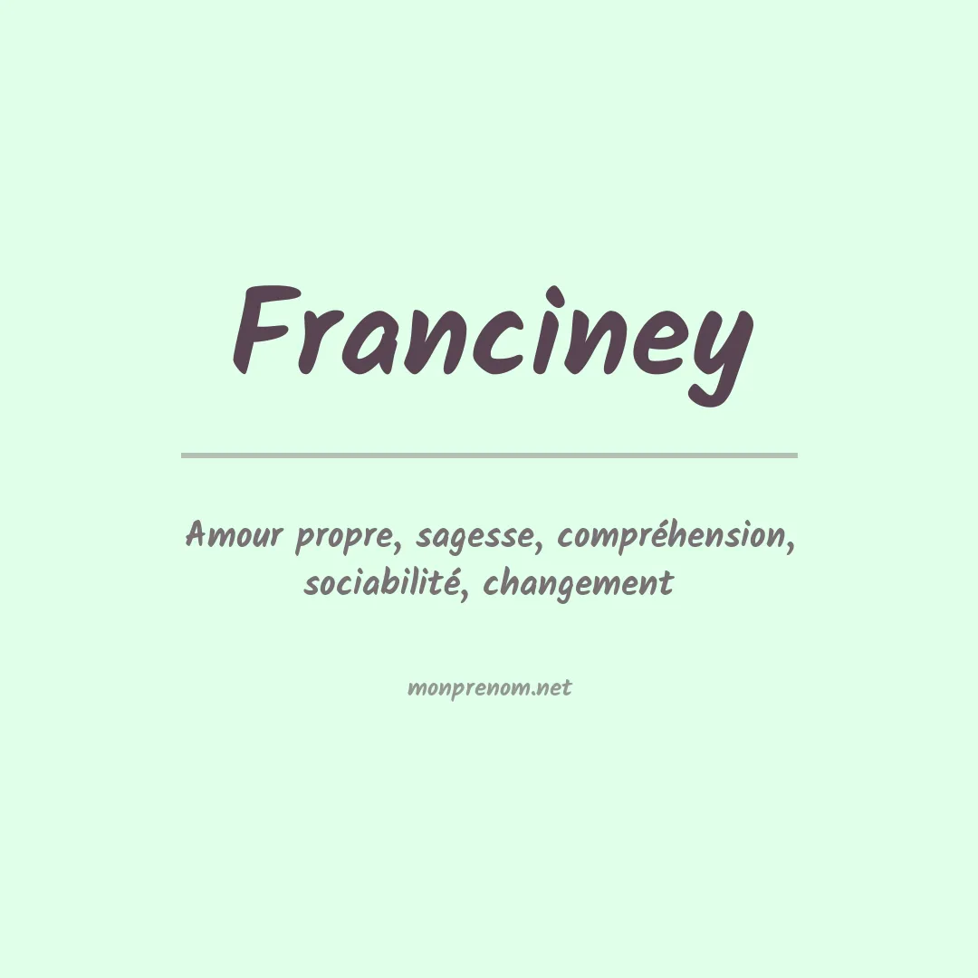 Prénom Franciney