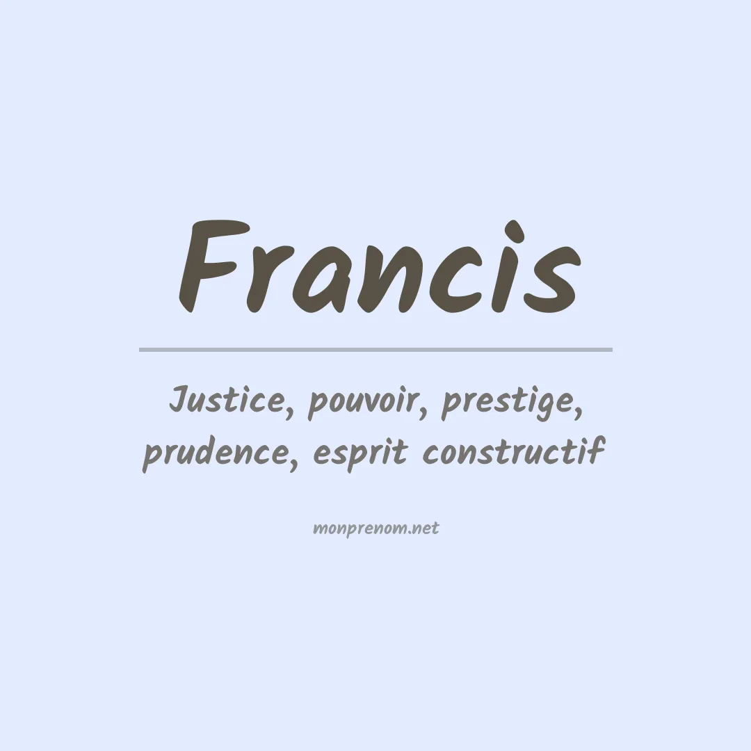 Prénom Francis