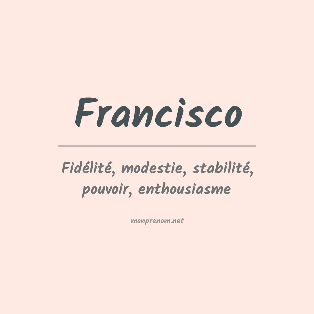 Prénom Francisco