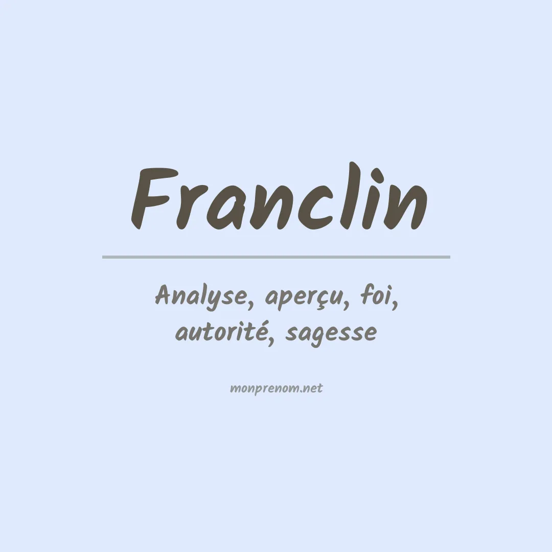Prénom Franclin
