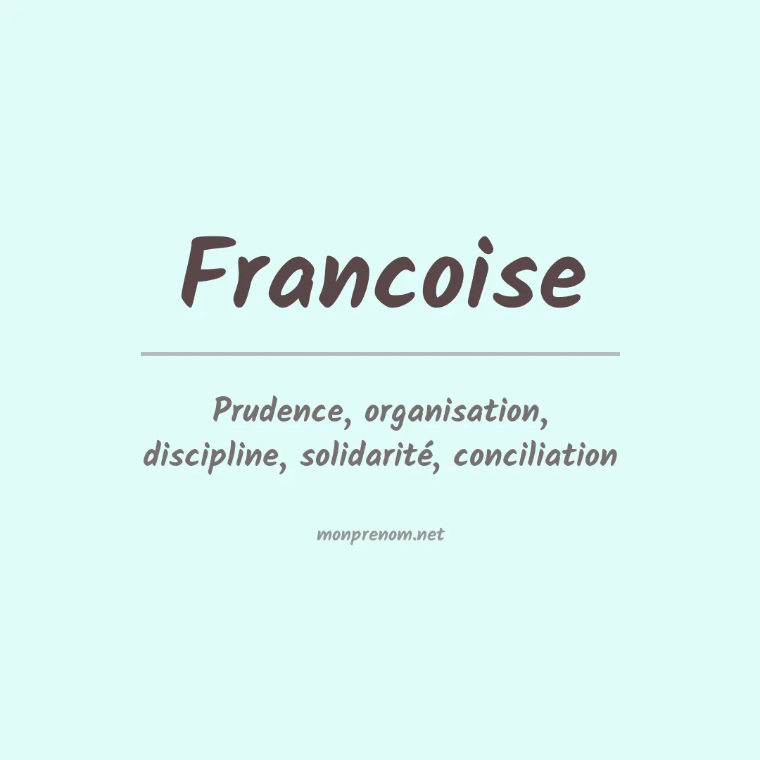 Prénom Francoise