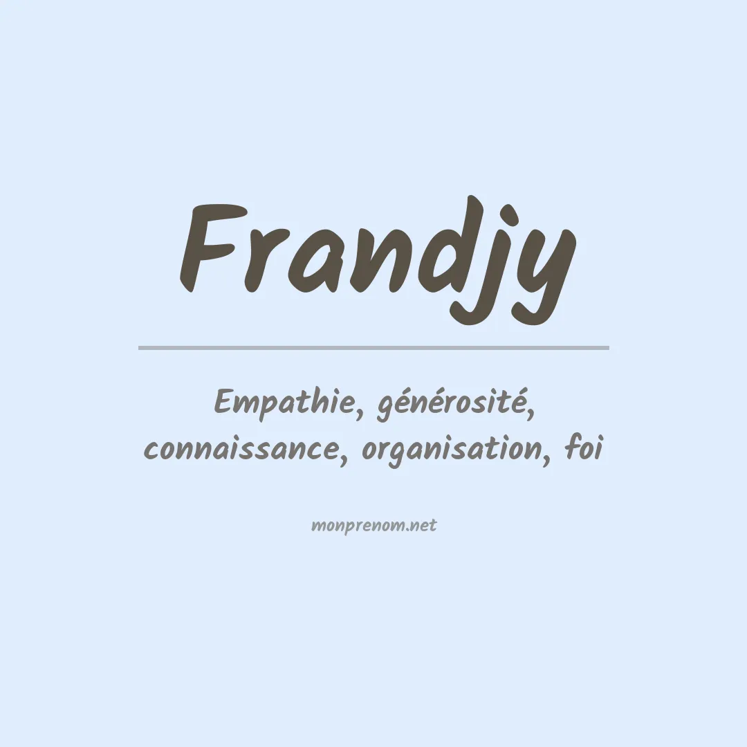 Prénom Frandjy