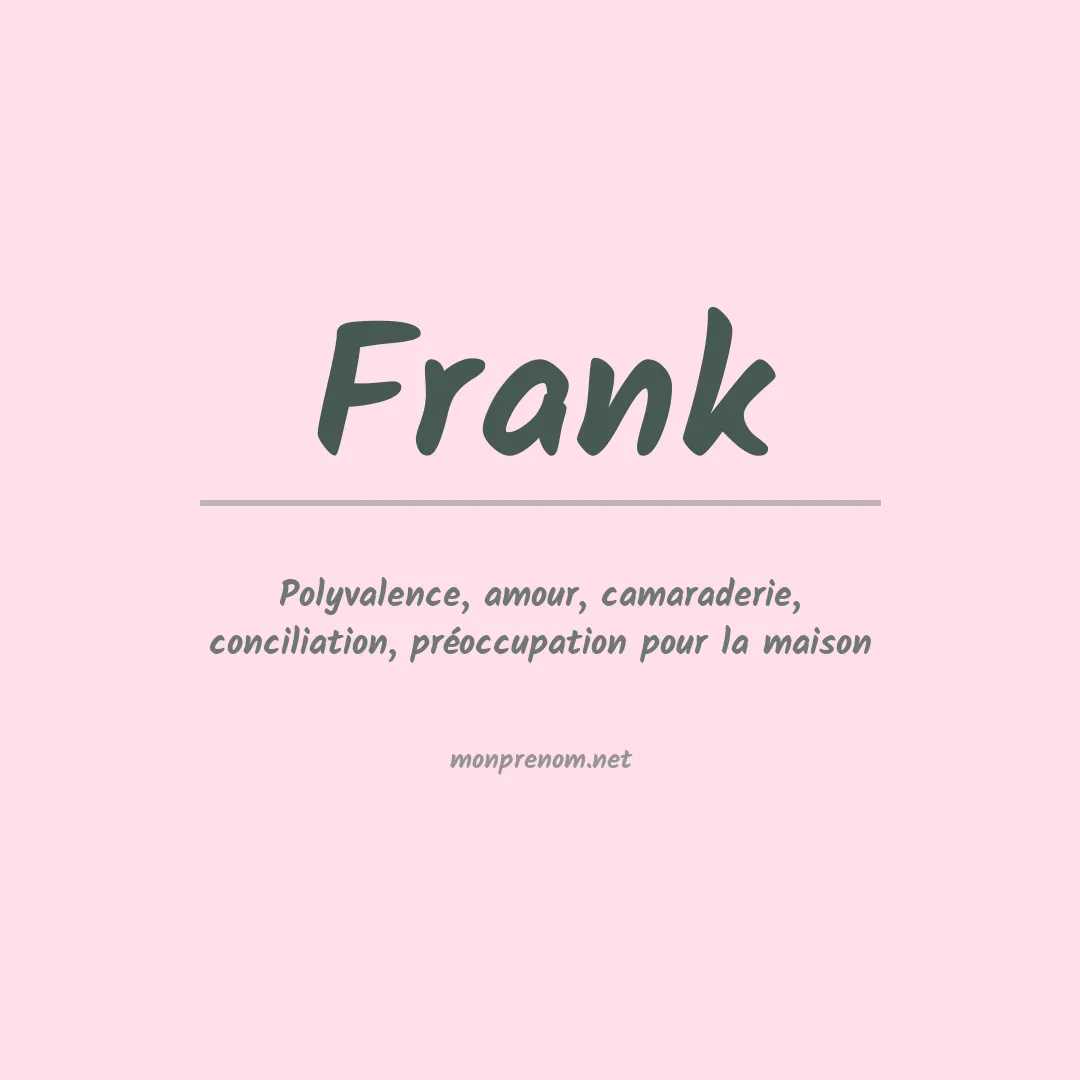 Prénom Frank