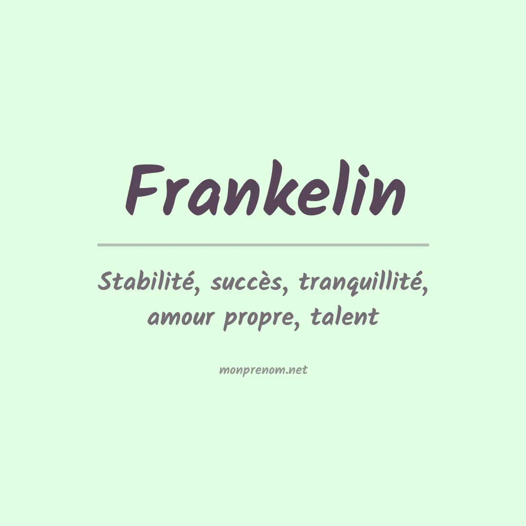 Prénom Frankelin