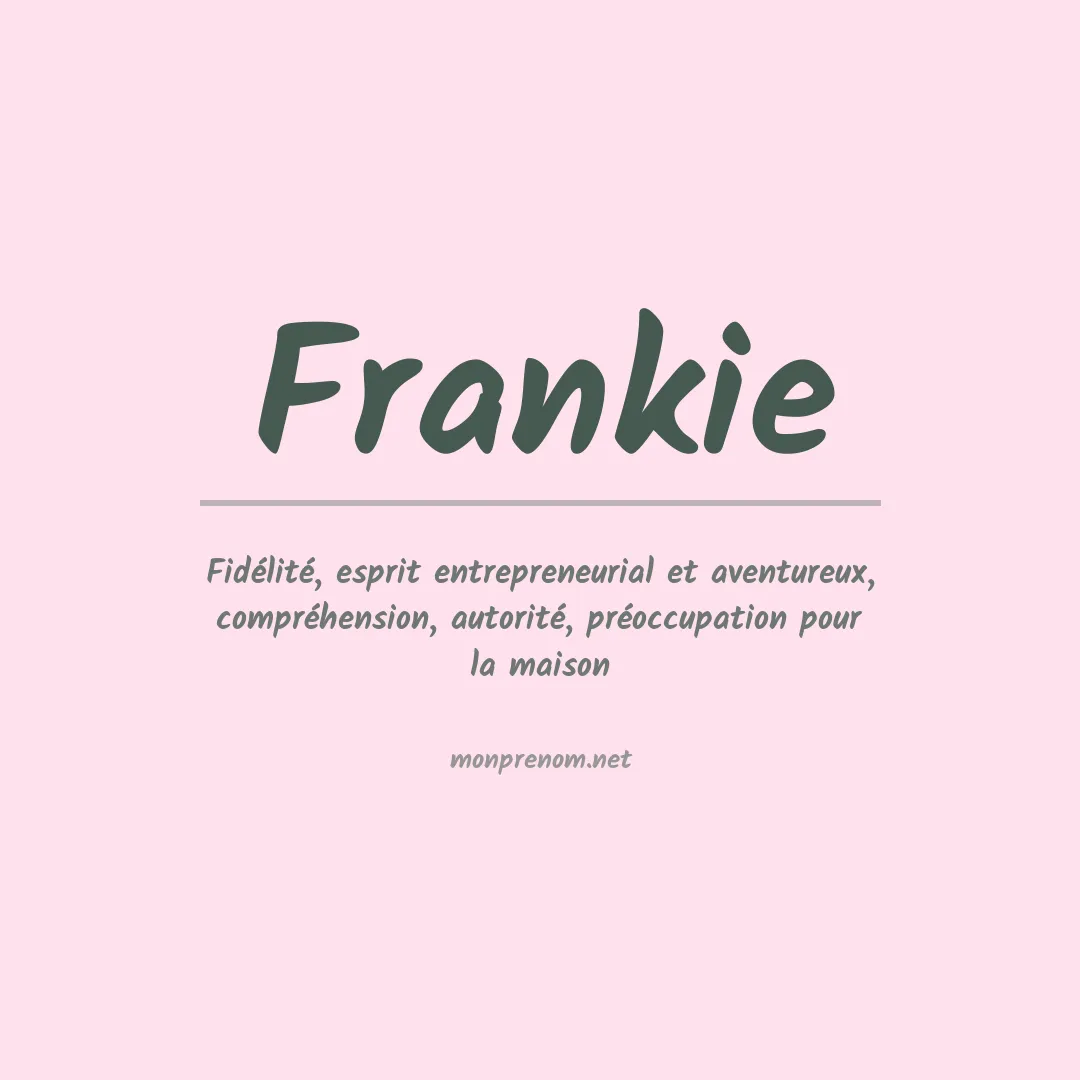 Prénom Frankie
