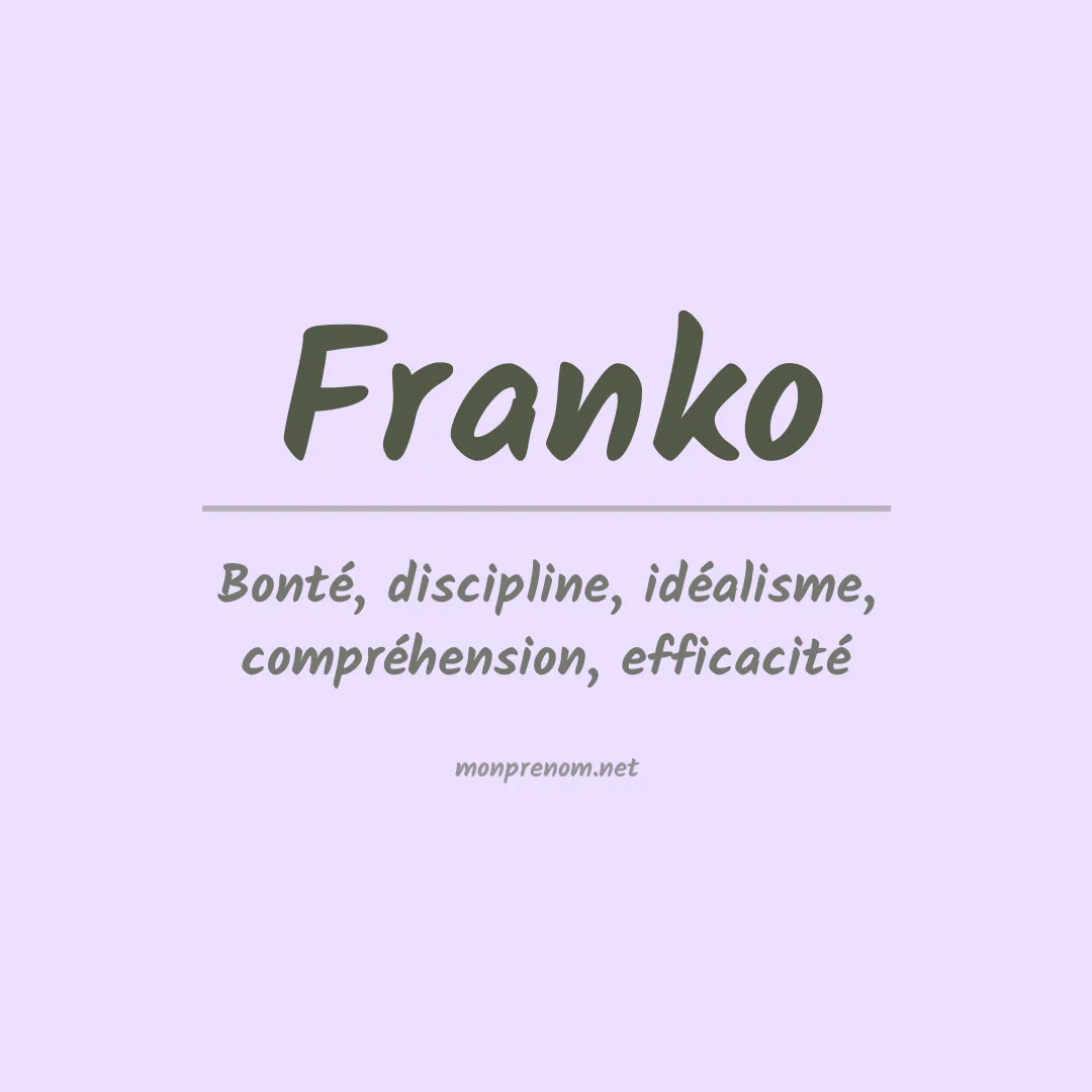 Prénom Franko