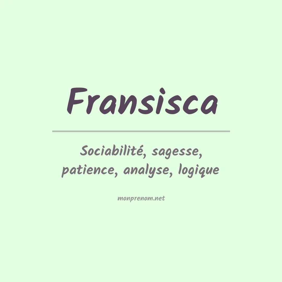 Prénom Fransisca