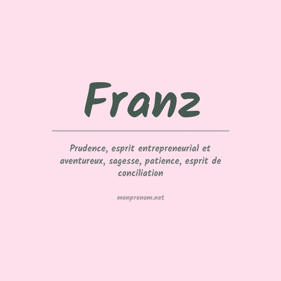 Prénom Franz
