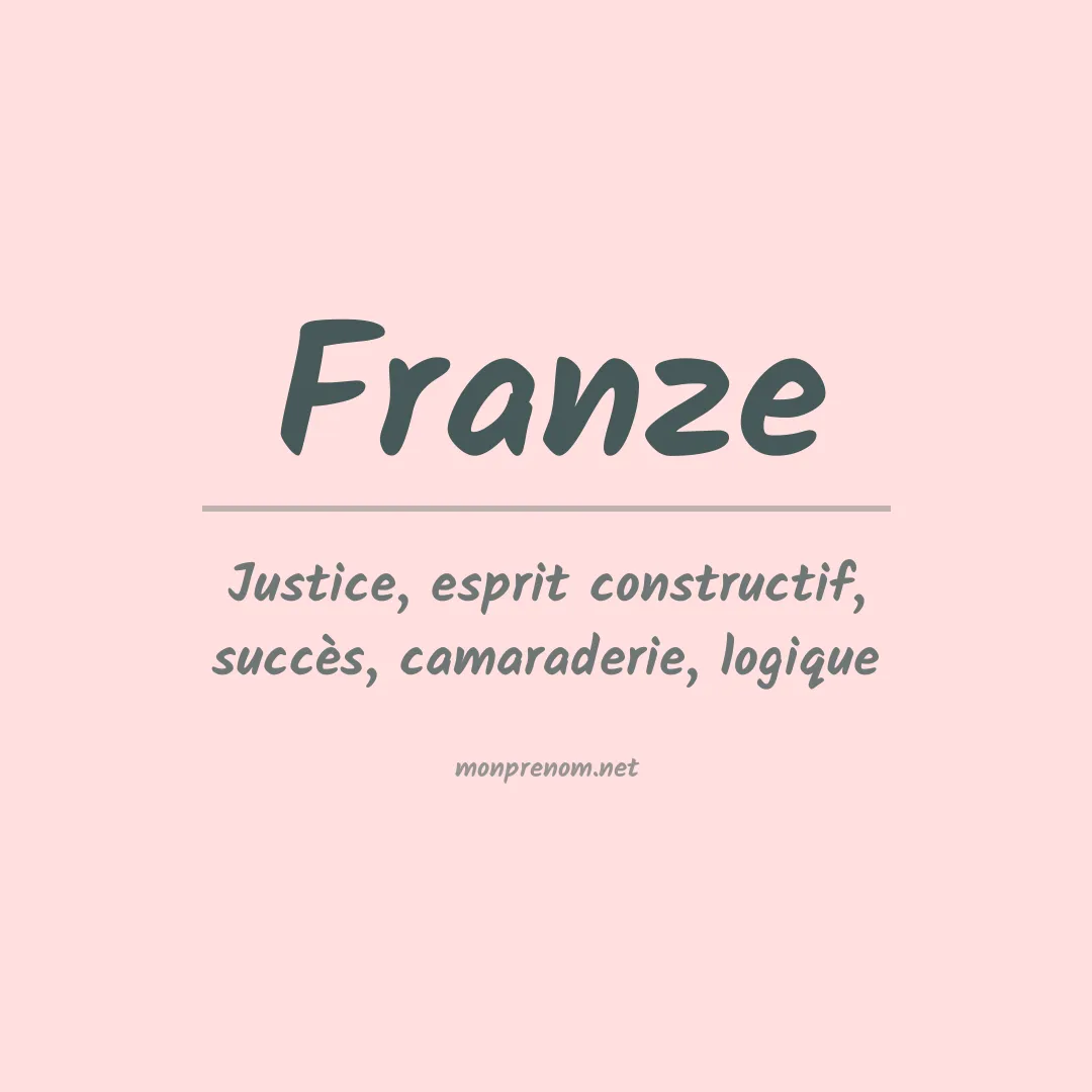 Prénom Franze