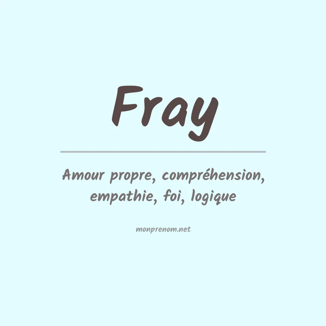 Prénom Fray