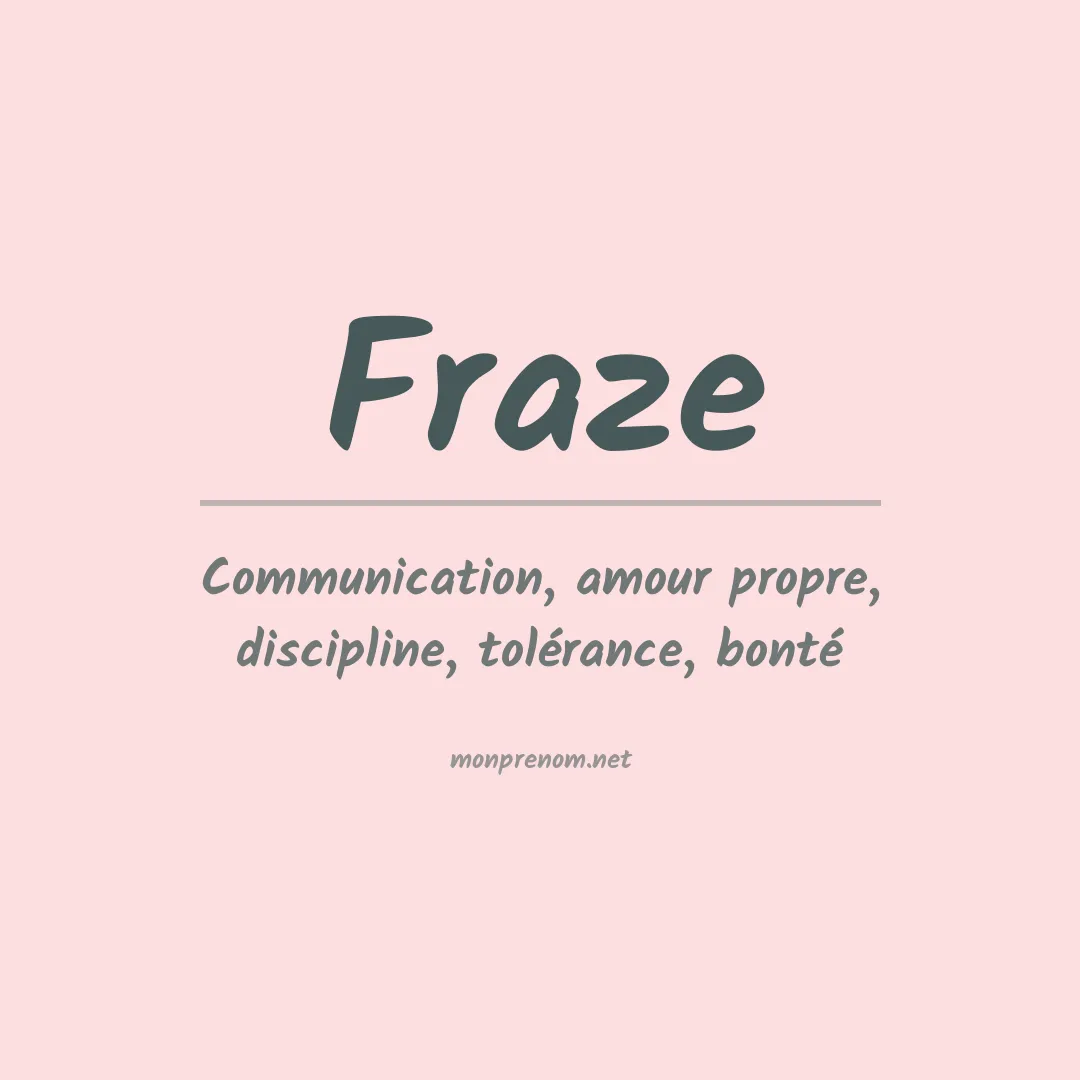 Prénom Fraze