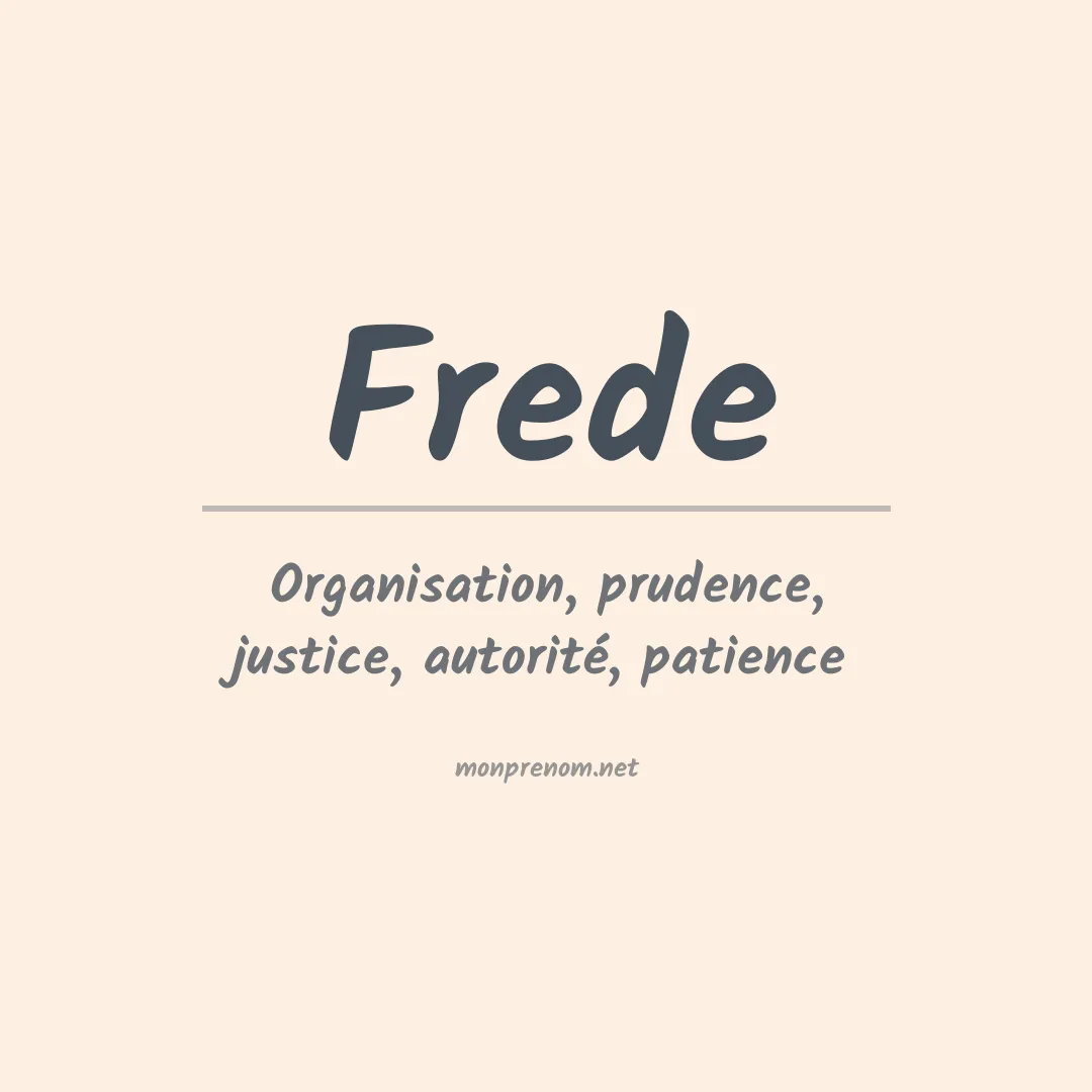 Prénom Frede