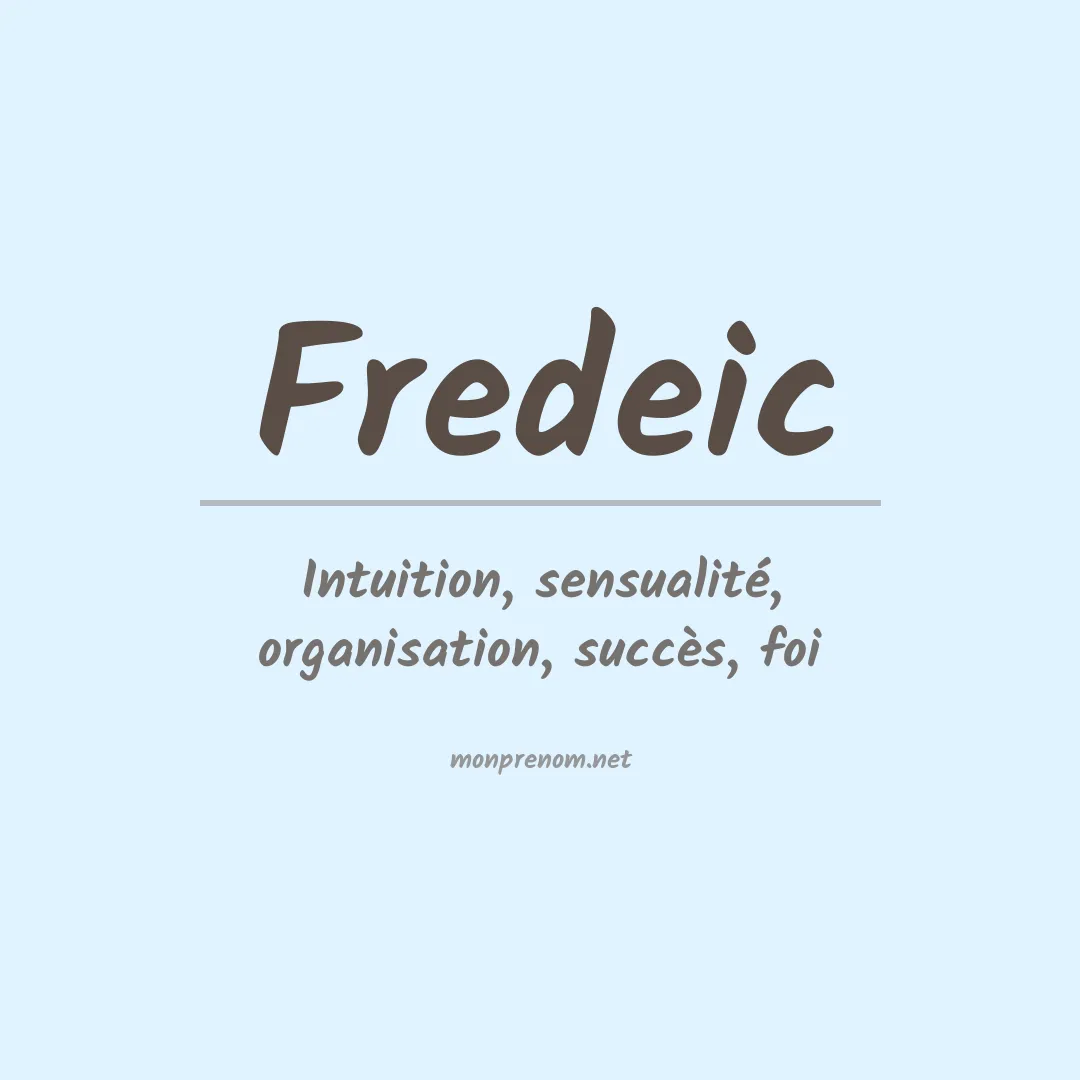 Prénom Fredeic