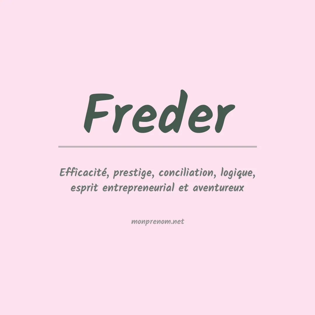 Prénom Freder