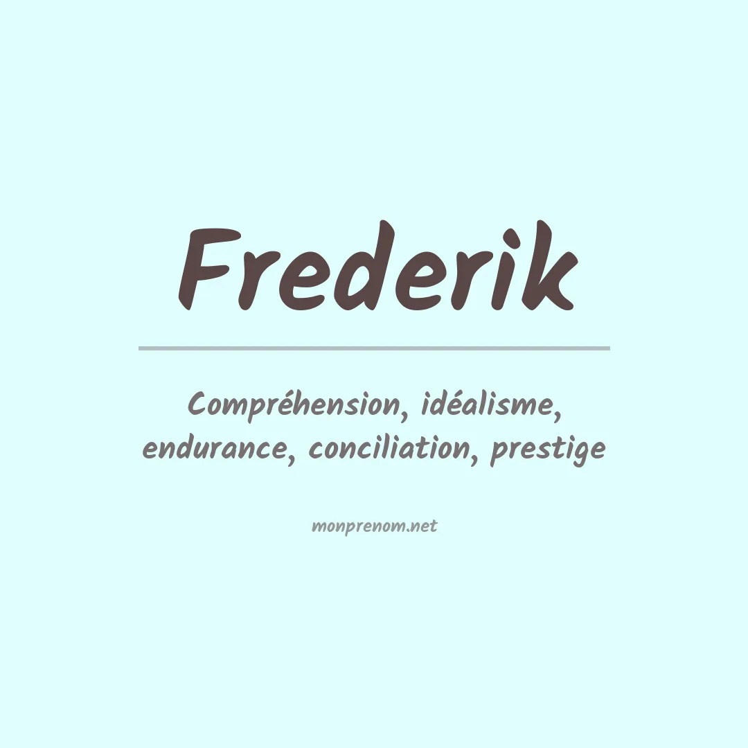 Prénom Frederik