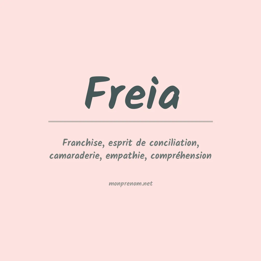 Prénom Freia
