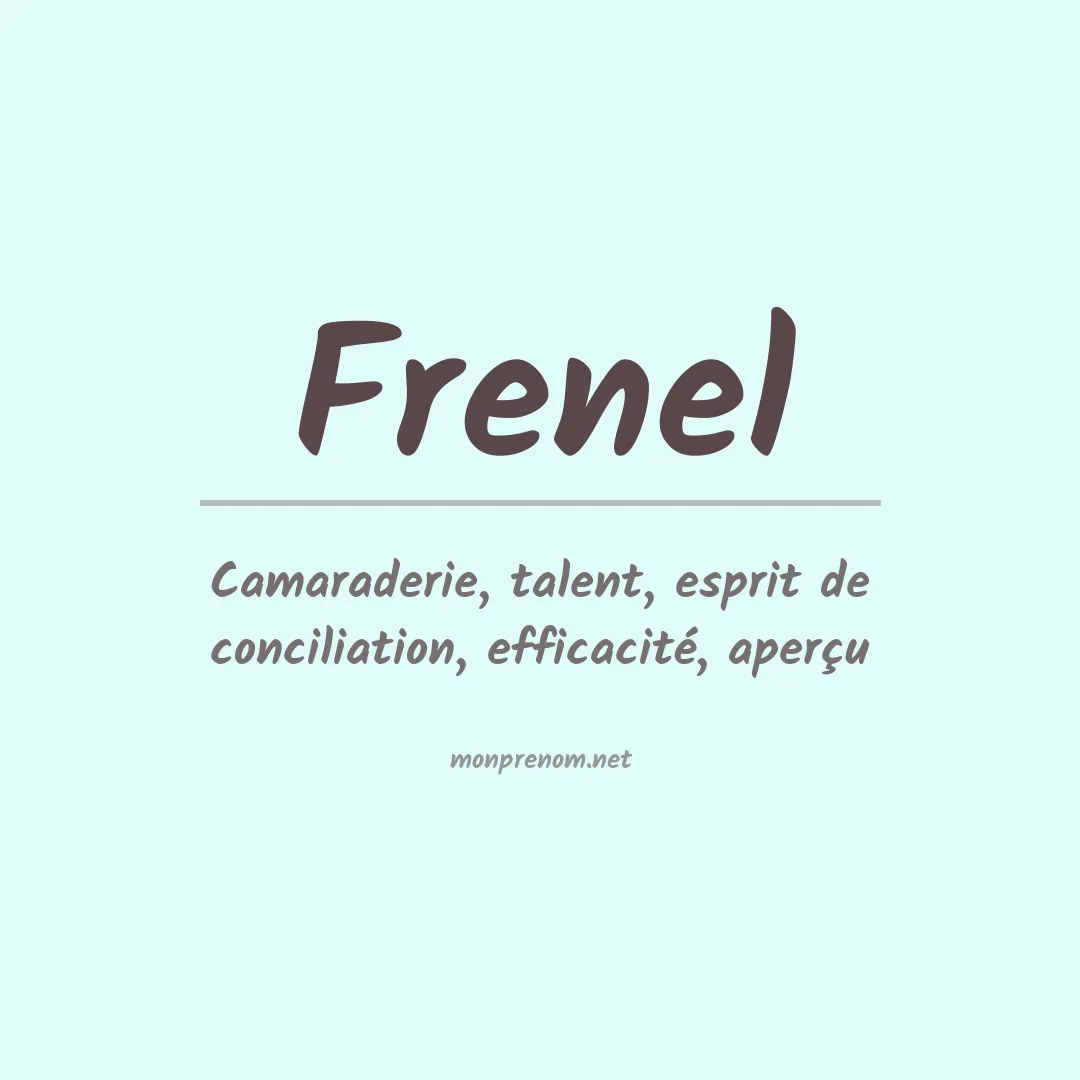 Prénom Frenel