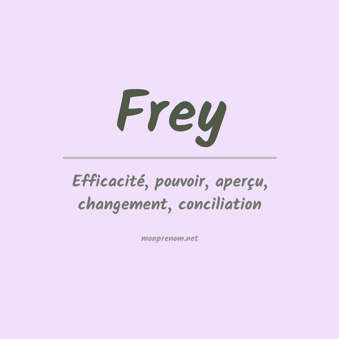 Prénom Frey
