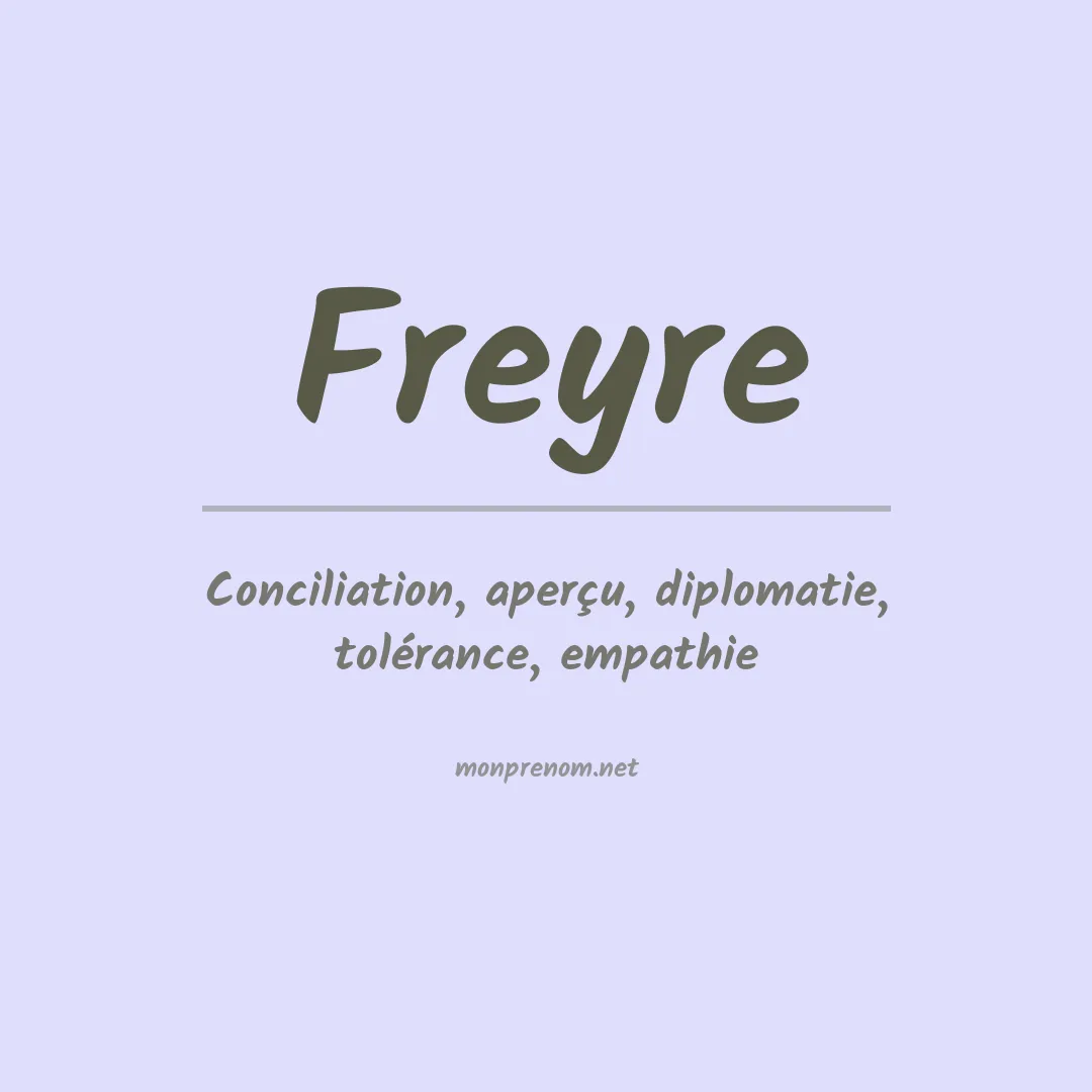 Prénom Freyre