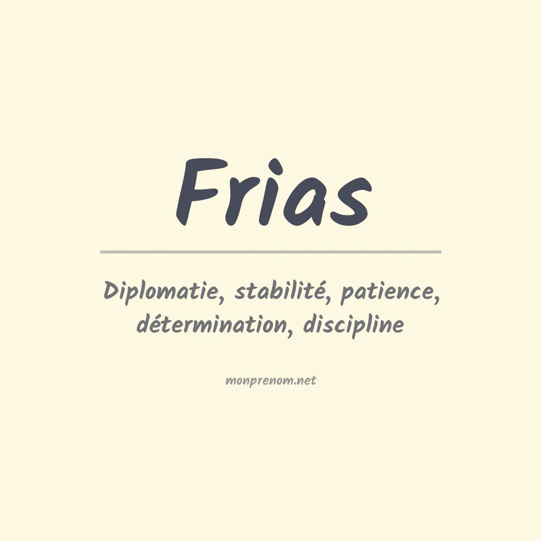 Prénom Frias