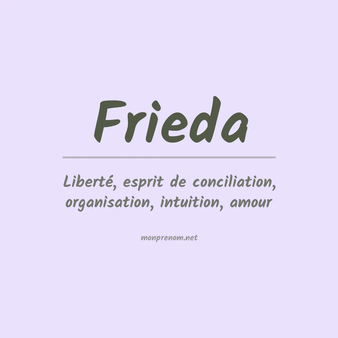 Prénom Frieda