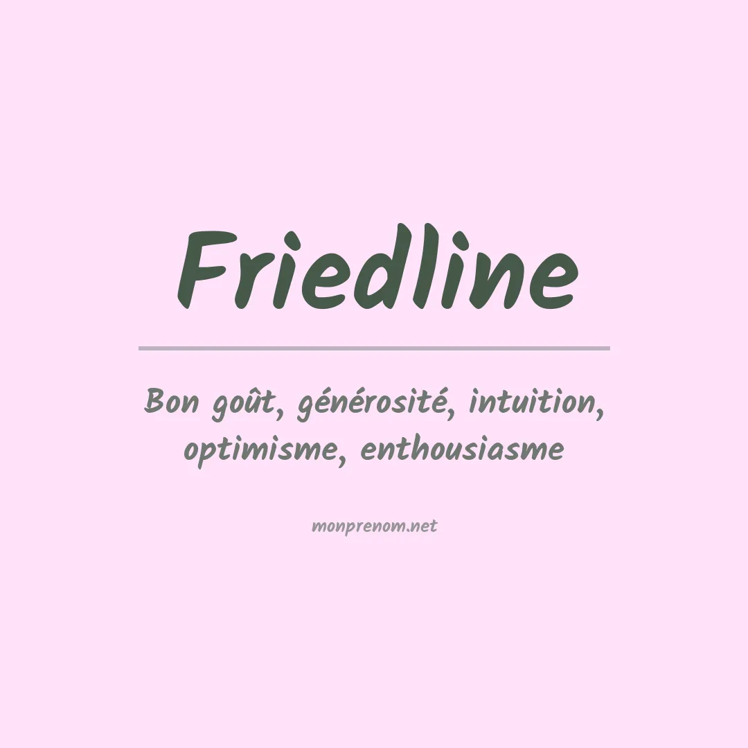 Prénom Friedline