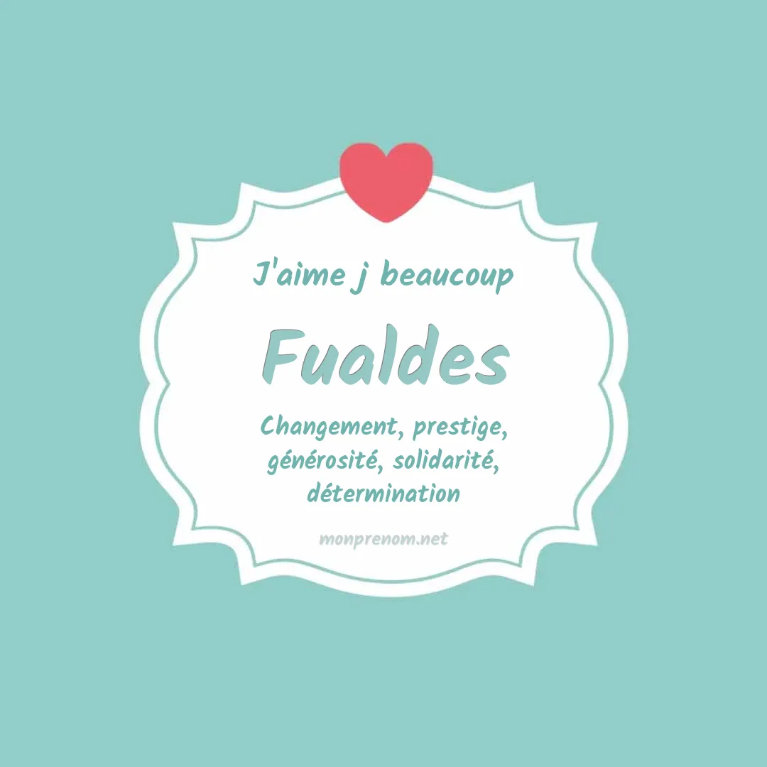 J'aime beaucoup Fualdes