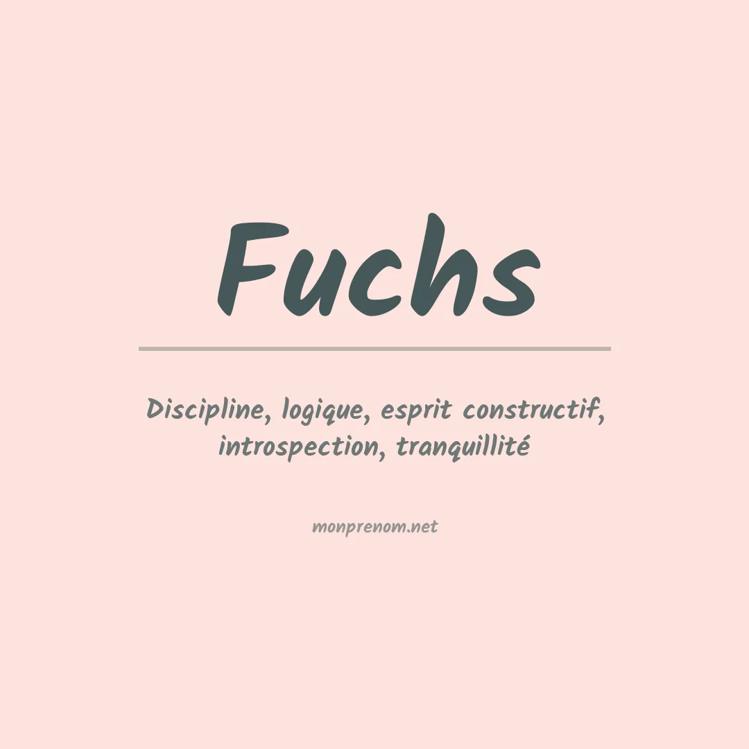 Prénom Fuchs